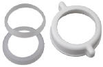 PLUMB SHOP DIV BRASSCRAFT Slip Joint Nut & Washer, White Plastic, 1.25 or 1.5-In. Tube PLUMBING, HEATING & VENTILATION PLUMB SHOP DIV BRASSCRAFT