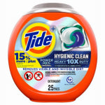 PROCTER & GAMBLE HD Hygienic Laundry Detergent Power Pod, 25-Ct. CLEANING & JANITORIAL SUPPLIES PROCTER & GAMBLE