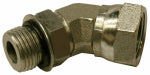 MI CONVEYANCE SOLUTIONS 45 Degree Hydraulic Adapter, 1/2-In. Male 0-Ring x 1/2-In. FP Swivel