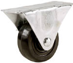 RICHELIEU AMERICA LTD Rubber Wheel, Rigid Plate Caster, 3 In. HARDWARE & FARM SUPPLIES RICHELIEU AMERICA LTD