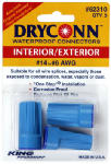 ECM INDUSTRIES LLC Wire Connector, Safety Sealed, Waterproof, Aqua Blue/Blue, 600-1000-Volts, 3-Pk. ELECTRICAL ECM INDUSTRIES LLC