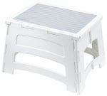 TRICAM INDUSTRIES Folding Step Stool, Plastic PAINT TRICAM INDUSTRIES   