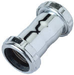PLUMB SHOP DIV BRASSCRAFT 1-1/4-Inch Chrome Drain Coupling PLUMBING, HEATING & VENTILATION PLUMB SHOP DIV BRASSCRAFT