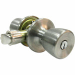 TAIWAN FU HSING INDUSTRIAL CO Mobile Home Entry Lockset, Tulip-Style Knob, Stainless Steel HARDWARE & FARM SUPPLIES TAIWAN FU HSING INDUSTRIAL CO
