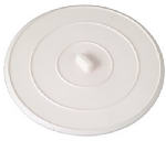 PLUMB SHOP DIV BRASSCRAFT Flat Suction Sink Stopper, Rubber, White PLUMBING, HEATING & VENTILATION PLUMB SHOP DIV BRASSCRAFT