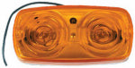 URIAH PRODUCTS LED Marker Light, Amber Bulls Eye With White Base, 4 x 2-In. AUTOMOTIVE URIAH PRODUCTS