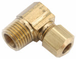 ANDERSON METALS CORP Brass Compression Elbow, Lead Free, 1/2 x 1/2 In. MPT