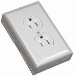 WIREMOLD COMPANY Ivory Metallic Outlet Kit ELECTRICAL WIREMOLD COMPANY