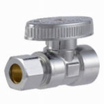 SHARKBITE/CASH ACME Brass Ball Straight Valve, Quarter Turn, 3/8 x 3/8 In. PLUMBING, HEATING & VENTILATION SHARKBITE/CASH ACME