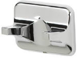 HOMEWERKS WORLDWIDE LLC-IMPORT Double Robe Hook, Brushed Nickel HARDWARE & FARM SUPPLIES HOMEWERKS WORLDWIDE LLC-IMPORT