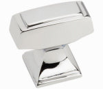 AMEROCK Mulholland Cabinet Knob, Polished Chrome, 1-1/4 In. HARDWARE & FARM SUPPLIES AMEROCK