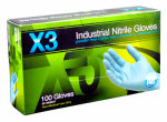 AMMEX CORPORATION Industrial Nitrile Gloves, Powder-Free, Light Duty, Blue, Small, 100-Ct. CLOTHING, FOOTWEAR & SAFETY GEAR AMMEX CORPORATION