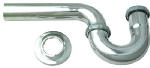 PLUMB SHOP DIV BRASSCRAFT 1-1/4-Inch O.D. Tube Chrome Lavatory Wall Drain P Trap PLUMBING, HEATING & VENTILATION PLUMB SHOP DIV BRASSCRAFT