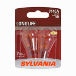 OSRAM SYLVANIA INC 7440A Long Life Miniature Amber Bulb, 7440ALL BP2, 2-Pk. AUTOMOTIVE OSRAM SYLVANIA INC   