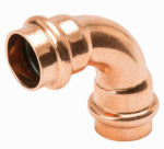 NIBCO INC Copper Pipe Elbow, 90 Degrees, 3/4 In. Press by Press PLUMBING, HEATING & VENTILATION NIBCO INC