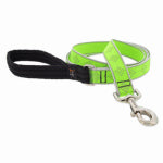 LUPINE INC Dog Leash, Reflective Green Diamond Pattern, 1-In. x 6-Ft.