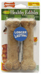 NYLABONE PRODUCTS Bacon Bone, Wolf Size, 2-Pk. PET & WILDLIFE SUPPLIES NYLABONE PRODUCTS