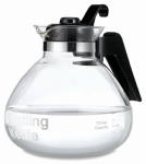 MEDELCO INC Whistling Tea Kettle, Glass, 12-Cup HOUSEWARES MEDELCO INC   