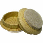 RICHELIEU AMERICA LTD Furniture Cups, Wood Grain, Felt Base, 1-3/4-In. ID, 4-Pk. HARDWARE & FARM SUPPLIES RICHELIEU AMERICA LTD