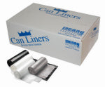 BERRY GLOBAL Can Liners, Black, 16-Gal., 24 x 32-In., 250-Ct.