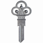 LUCKY LINE Forged Skeleton Key Shapes Kwikset KW1 Key Blank HARDWARE & FARM SUPPLIES LUCKY LINE   