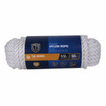 RICHELIEU AMERICA LTD. Nylon Rope, Twisted, White, 1/2-In. x 50-Ft. HARDWARE & FARM SUPPLIES RICHELIEU AMERICA LTD.