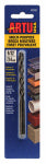 ARTU ARTU 01010 Jobber Drill Bit, 1/8 in Dia, 2-5/8 in OAL, Parabolic Flute, 1/8 in Dia Shank, Straight Shank TOOLS ARTU   