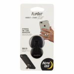 NITE IZE INC FlipOut Cell Phone Handle + Stand, Black Stainless Steel ELECTRICAL NITE IZE INC