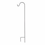 PANACEA PRODUCTS CORP-IMPORT Shepherd's Hook, Single Offset, Black Steel, 48 In. LAWN & GARDEN PANACEA PRODUCTS CORP-IMPORT