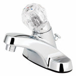 HOMEWERKS WORLDWIDE LLC-IMPORT Lavatory Faucet With Plastic Pop Up, Single Acrylic Handle, Chrome