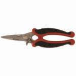 WISS Crescent Wiss WEZSNIP Utility Snip, 8-1/2 in OAL, Straight Cut, Stainless Steel Blade, Cushion-Grip Handle TOOLS WISS