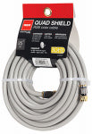AUDIOVOX Quad Shield RF6 Coaxial Cable, Gray, 18-AWG, 25-Ft. ELECTRICAL AUDIOVOX   