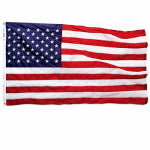ANNIN FLAGMAKERS Nylon Replacement U.S. Flag, 2-1/2 x 4-Ft. OUTDOOR LIVING & POWER EQUIPMENT ANNIN FLAGMAKERS   