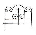 PANACEA PRODUCTS CORP-IMPORT Black Garden Edge With Finial, 16 x 18-1/2 In. LAWN & GARDEN PANACEA PRODUCTS CORP-IMPORT