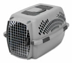 PETMATE Pet Carrier, Light Gray, For 15-20-Lbs.
