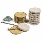 RICHELIEU AMERICA LTD Furniture Pads, Self-Adhesive, Tan Felt, Round, 1-1/8-In., 8-Pk. HARDWARE & FARM SUPPLIES RICHELIEU AMERICA LTD