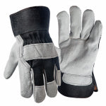 BIG TIME PRODUCTS LLC Work Gloves, Pigskin Leather Palm, Cotton Back, Men's XL