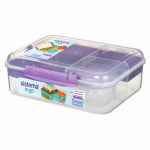 NEWELL BRANDS DISTRIBUTION LLC Bento Box To Go Lunch Box with Fruit Pot, 55.7 oz. HOUSEWARES NEWELL BRANDS DISTRIBUTION LLC