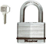 MASTER LOCK CO Magnum 2-1/2 In. Keyed Laminated Padlock, 1.5-In. Long Shackle