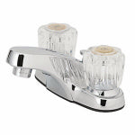 HOMEWERKS WORLDWIDE LLC-IMPORT Lavatory Faucet With Pop-up, 2 Acrylic Handles, Chrome