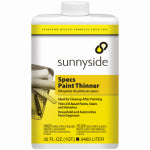 SUNNYSIDE CORPORATION Specs Paint Thinner, 1-Qt. PAINT SUNNYSIDE CORPORATION   