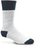 WIGWAM MILLS INC Work Socks, Gray & Navy, Men's Large