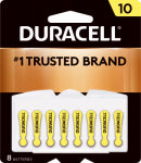 DURACELL DISTRIBUTING NC Hearing Aid Battery, 8-Pk. ELECTRICAL DURACELL DISTRIBUTING NC