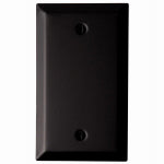 AMERTAC-WESTEK Chelsea Wall Plate, Matte Black, Steel, 1 Blank ELECTRICAL AMERTAC-WESTEK