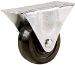 RICHELIEU AMERICA LTD Rigid Plate Caster, Soft Rubber Wheel, 1-9/16 In. HARDWARE & FARM SUPPLIES RICHELIEU AMERICA LTD
