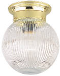 WESTINGHOUSE LIGHTING CORP 6-Inch Polished Brass Ceiling Fixture ELECTRICAL WESTINGHOUSE LIGHTING CORP