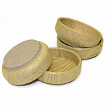 RICHELIEU AMERICA LTD Furniture Cups, Wood Grain, Felt Base, 2-3/8-In. ID, 4-Pk. HARDWARE & FARM SUPPLIES RICHELIEU AMERICA LTD