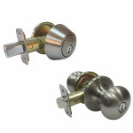 TAIWAN FU HSING INDUSTRIAL CO Mushroom Combo Lock Pack, Satin Nickel HARDWARE & FARM SUPPLIES TAIWAN FU HSING INDUSTRIAL CO