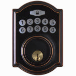 TAIWAN FU HSING INDUSTRIAL CO Castle Electronic Deadbolt, Aged Bronze HARDWARE & FARM SUPPLIES TAIWAN FU HSING INDUSTRIAL CO