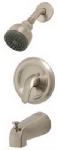 HOMEWERKS WORLDWIDE LLC-IMPORT Tub & Shower Faucet + Showerhead, Pressure-Balancing, Single Metal Lever, Brushed Nickel PLUMBING, HEATING & VENTILATION HOMEWERKS WORLDWIDE LLC-IMPORT